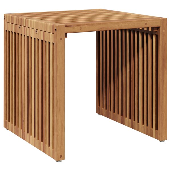 vidaXL Table d'apoint de jardin 45x42 5x45 cm en bois massif de teck