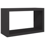 vidaXL Portant de bois de chauffage noir 100x40x60 cm acier