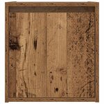 vidaXL Table de chevet murale vieux bois 38x34x40 cm