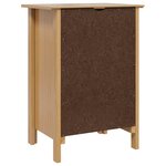 vidaXL Cabinet de chevet avec tiroir HILL Marron miel 46 x 35 x 65 cm