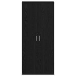 vidaXL Buffet Chêne noir 80 x 35 x 180 cm Bois d'ingénierie