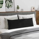 vidaXL Coussins de canapé 2 Pièces Noir 120 x 40 cm