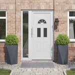 vidaXL Jardinière 2 Pièces Anthracite 40 x 40 x 75 cm Acier