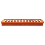 vidaXL Cadre de lit à LED sans matelas 180x200 cm bois massif