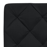 vidaXL Cadre de lit sans matelas noir 200x200 cm tissu