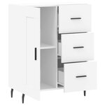 vidaXL Buffet blanc 69 5x34x90 cm bois d'ingénierie