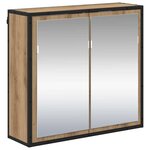 vidaXL Ensemble de mobilier de salle de bain 4 Pièces Chêne artisanal