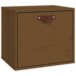 vidaXL Armoire murale Marron miel 40x30x35 cm Bois de pin massif