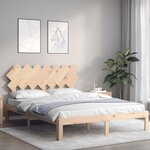 vidaXL Cadre de lit sans matelas 140x190 cm bois de pin massif