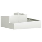 vidaXL Pots & Jardinières Blanc Plastique Moyen