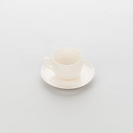 Tasse à café en porcelaine ecru liguria 100 ml - lot de 6 - stalgast - porcelaine x50mm