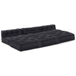 vidaXL Canapé modulaire 4 Pièces Anthracite 70 x 70 x 56 cm tissu
