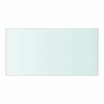vidaXL Panneau pour étagère Verre transparent 40 x 20 cm
