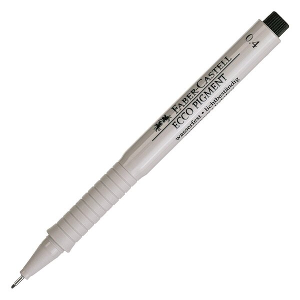 Feutre Pigmentliner ECCO PIGMENT 0,4 mm Noir FABER-CASTELL