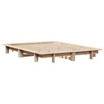 vidaXL Cadre de lit sans matelas 150x200 cm bois de pin massif