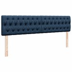 VidaXL Cadre de lit ottoman avec matelas bleu 200x200 cm tissu