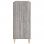 vidaXL Armoire à disques sonoma gris 84 5x38x89 cm bois d'ingénierie