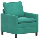 vidaXL Ensemble de Canapés 2 Pièces Turquoise Velours