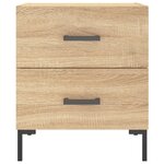 vidaXL Table de chevet chêne sonoma 40x35x47 5 cm bois d’ingénierie
