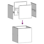 vidaXL Jardinière anthracite 40x40x40 cm acier laminé à froid