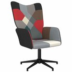 vidaXL Chaise de relaxation Patchwork Tissu