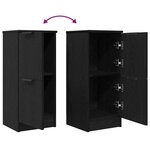 vidaXL Buffet 2 Pièces Chêne noir 30 x 30 x 70 cm Bois d'ingénierie