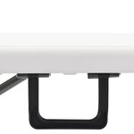 vidaXL Bancs de jardin pliables lot de 2 180 cm PEHD Blanc