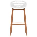 vidaXL Ensemble de bar 7 Pièces Blanc