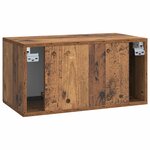 vidaXL Meuble TV mural Bois ancien 59 5 x 31 x 30 cm Bois d'ingénierie
