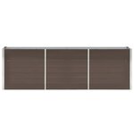 vidaXL Lit surélevé de jardin Acier galvanisé 240x40x77 cm Marron