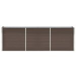 vidaXL Lit surélevé de jardin Acier galvanisé 240x40x77 cm Marron