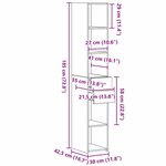vidaXL Haut Armoire Bois ancien 30 x 42.5 x 185 cm Bois d'ingénierie