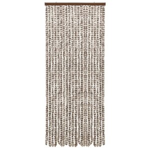 vidaXL Moustiquaire Taupe et blanc 56x185 cm Chenille