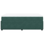vidaXL Sommier à lattes de lit avec matelas vert foncé 120x190 cm