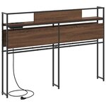 vidaXL Tête de lit de rangement Chêne marron 120 cm Bois d'ingénierie