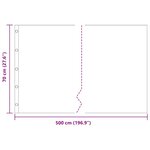 vidaXL Barrière de racines avec rails de connexion Noir 0 7x5 m 1 5 mm HDPE