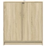 vidaXL Buffet avec LED chêne sonoma 77x34x85 cm bois d'ingénierie