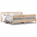 vidaXL Cadre de lit sans matelas 180x200 cm bois massif de pin