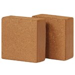 Vidaxl bloc de coco 2 pièces 5 kg 30 x 30 x 10 cm