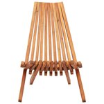 vidaXL Chaise pliable d'extérieur Bois d'acacia solide