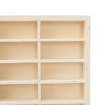 vidaXL Vitrine de collection en bois avec 56 compartiments