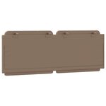 vidaXL Coussin de tête de lit Zadar cappuccino 140 cm similicuir