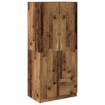 vidaXL Garde-robe vieux bois 80x52x180 cm bois d'ingénierie