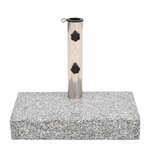 vidaXL Socle de parasol Granite rectangulaire 25 kg