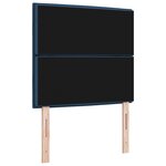 vidaXL Tête de lit Design Lignes Bleue 100 cm Tissu