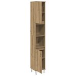 vidaXL Armoire de salle de bain chêne artisanal 30x30x190 cm