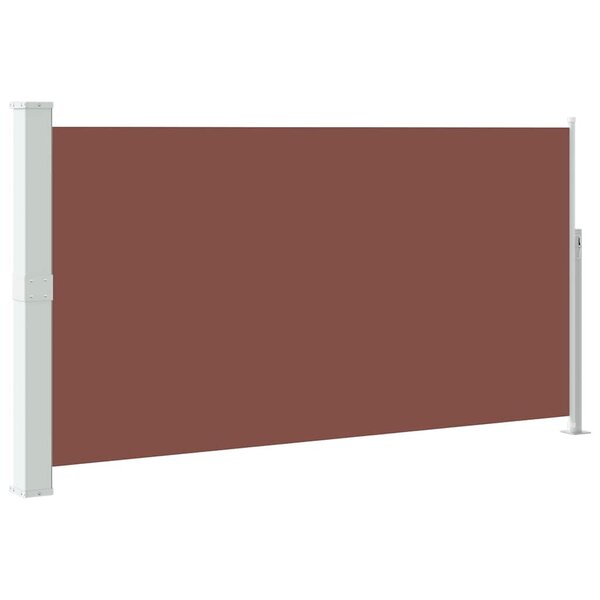 vidaXL Auvent latéral rétractable de patio 170x300 cm Marron
