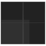 vidaXL Ensemble de salle à manger pour jardin 5 Pièces Noir Acier