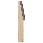 vidaXL Tête de lit capitonnée Taupe 80 cm Pin massif