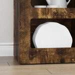 vidaXL Buffet Chêne fumé 40 x 35 x 100 5 cm Bois d'ingénierie